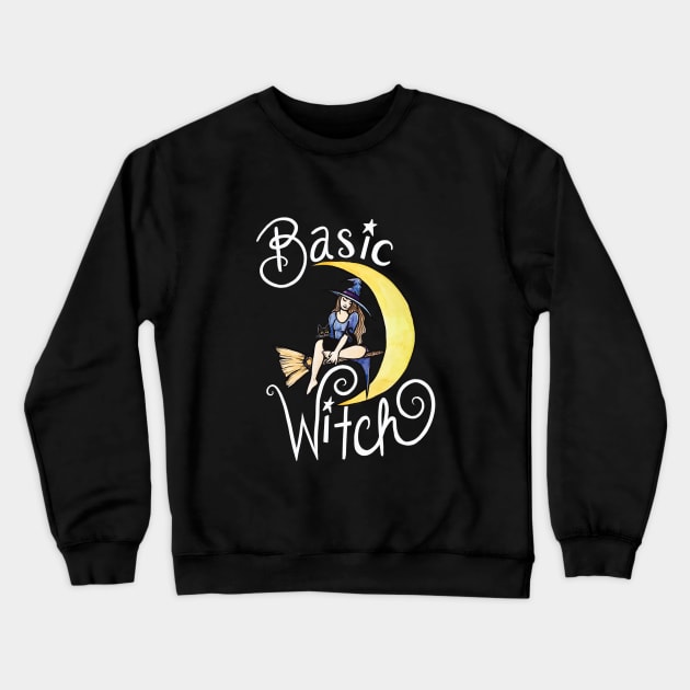 Basic Witch Crewneck Sweatshirt by bubbsnugg